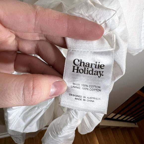 Charlie Holiday Senorita White Cotton Maxi Dress LAST CALL - Picture 12 of 12